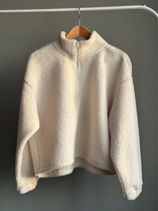 Bluza z misia z suwakiem u góry H&M rozmiar L nowa oversize