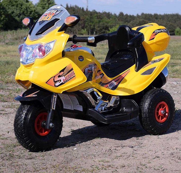 BAWIBUS.PL auto motorek 3KOŁOWY MOTOR z oparciem na akumulator jeździk