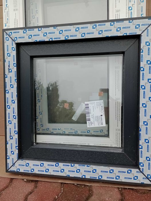 okno PCV szer.55xwys.90 lub 90x60 techniczne dwuszybowe i inne