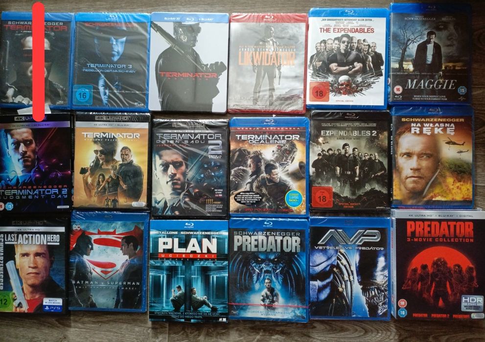 Filmy Blue Ray Arnold Shwarzenegger