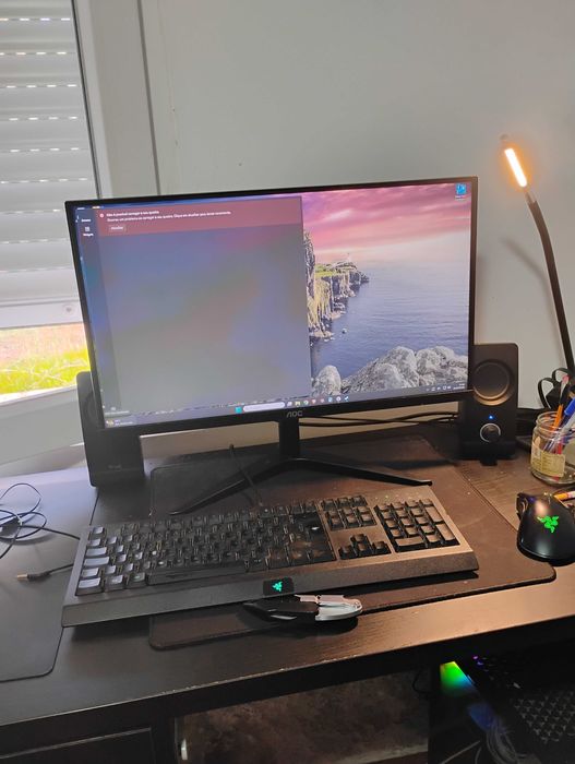 Pc gamer com cadeira gamer + setup completo