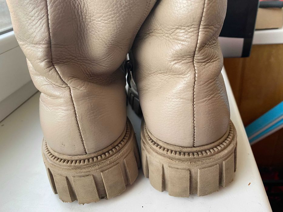 зимние ботинки берцы  кожаные 39р