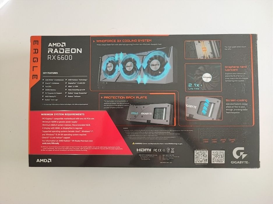 Placa Gráfica GIGABYTE RADEON RX6600
