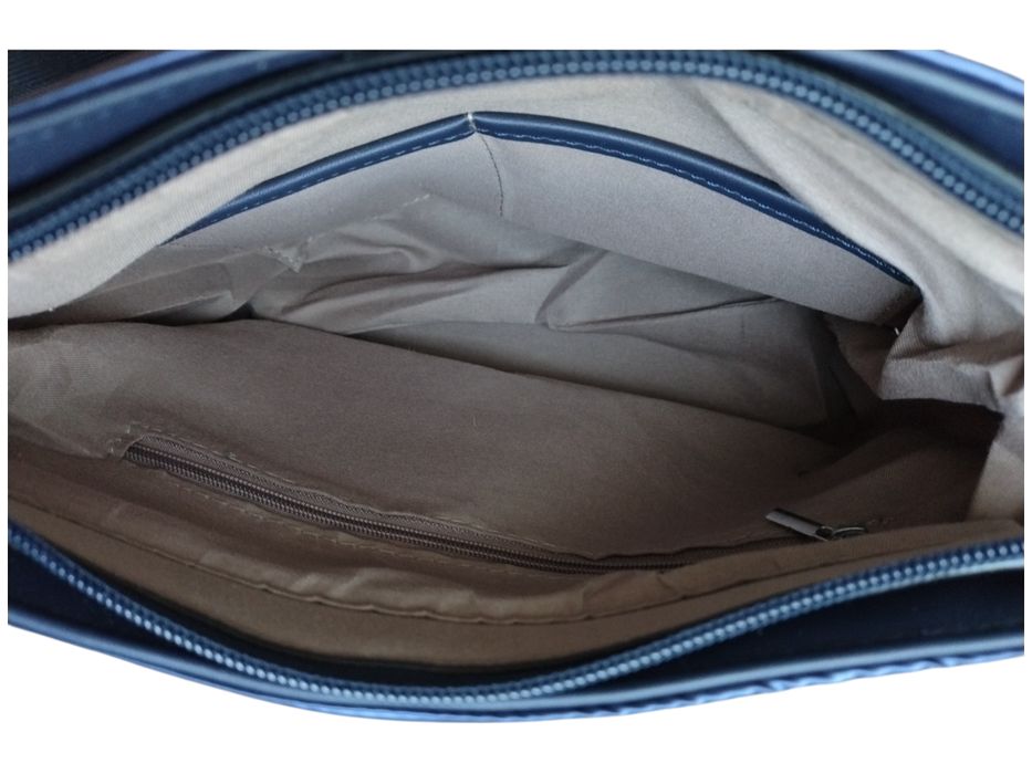 Miejska Mała Pikowana Torebka Damska Na Ramię Kolor Niebieski