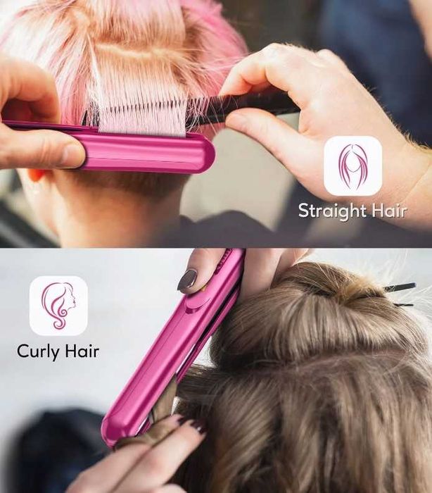 Mini prostownica, prostownica podróżna, różowa TerciiX Mini Go