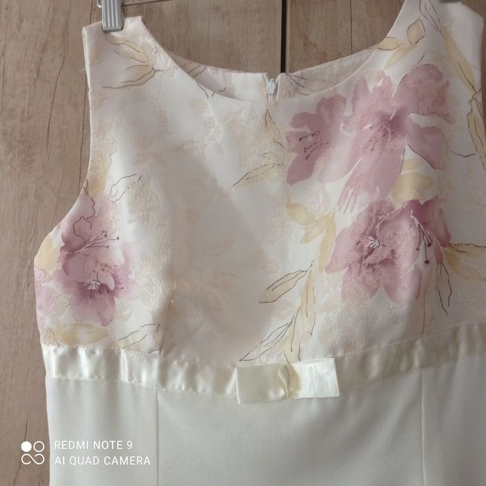 Sukienka elegancka, na komunie, wesele,chrzest,kremowa 40