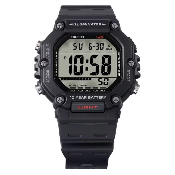 Casio AE-1600H-1AVEF zegarek wr 100m nowy okazja illuminator 10 lat