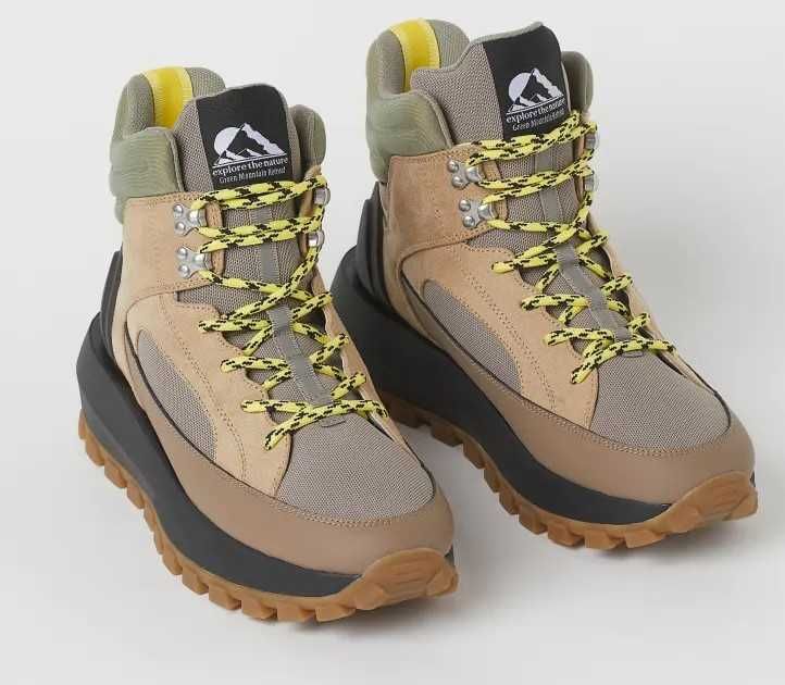 Buty zimowe na grubej podeszwie Trekking
