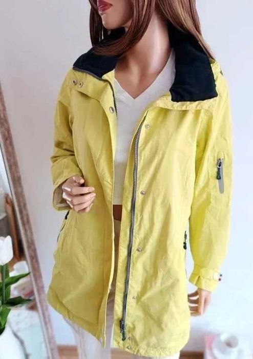 Jean Paul m kurtka outdoor żółta wiatrówka trekkingowa premium sportowa
