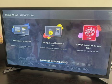 TV Samsung 32” muito boa calidade de imagem e som