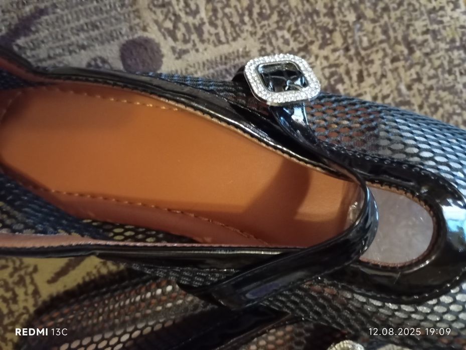 Туфли-сеточка, черные, мягкие