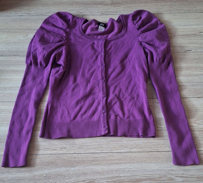 Kardigan fioletowy H&M