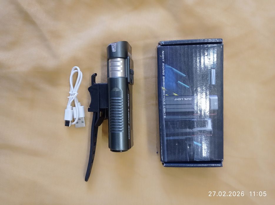 Мощный велосипедный фонарь MOVTESS Dual Light 6000.
