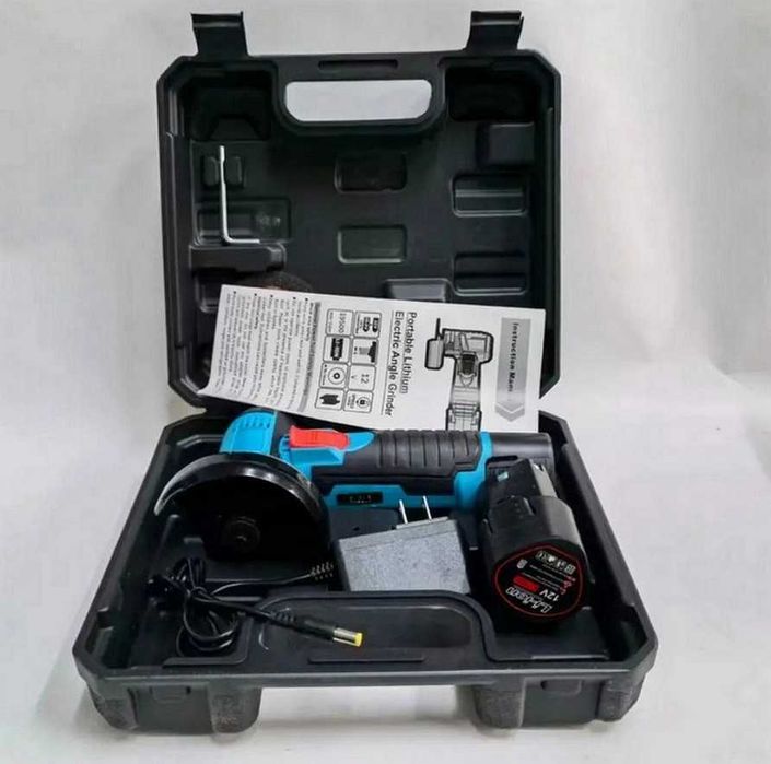Аккумуляторная мини болгарка в кейсе два аккумулятора Li-Ion 12 В