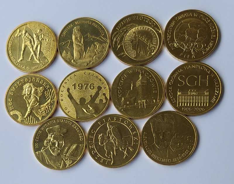 Sprzedam komplet monet 2 zł  11 szt. rok 2006