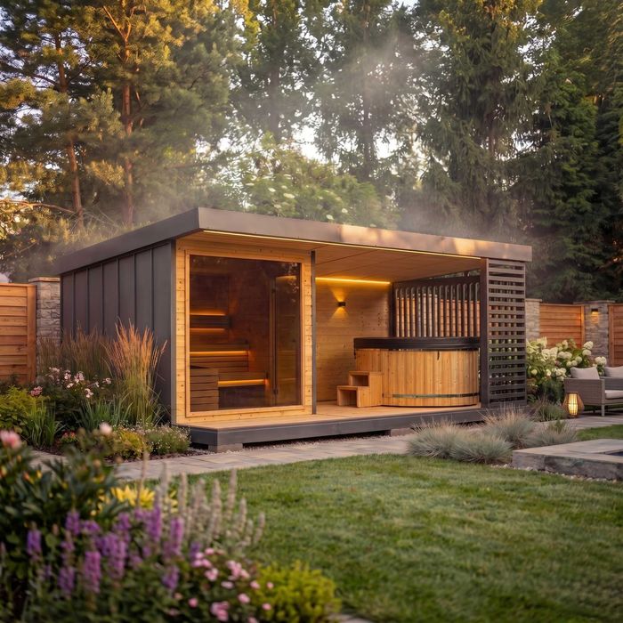 Nowoczesna Strefa SPA 2026 | Sauna + Balia z hydromasażem | BEZPOŚREDNI PRODUCENT