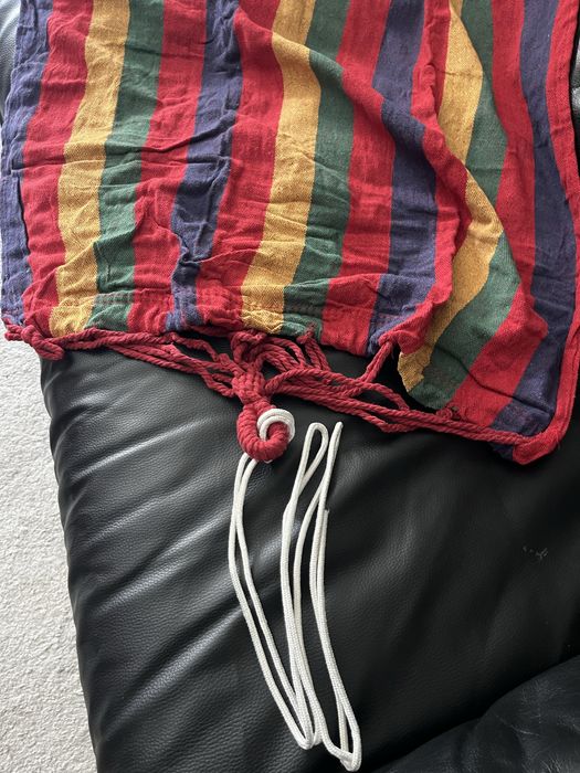 Cama de rede em tecido+ alças +mosquetões