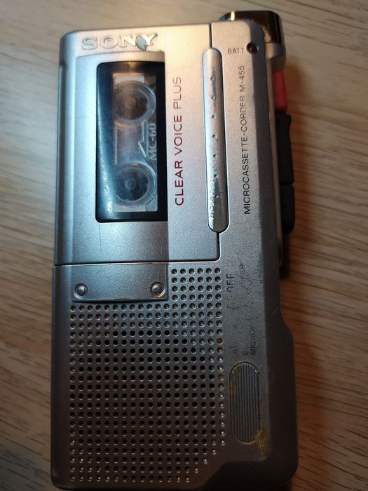 Gravador SONY M-455 Microcassette para peças