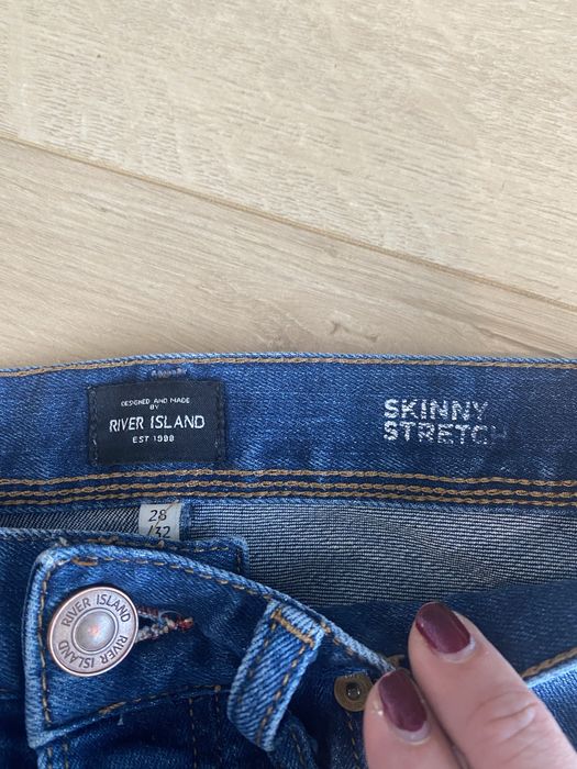 Jeansy River Island skinny 28/32