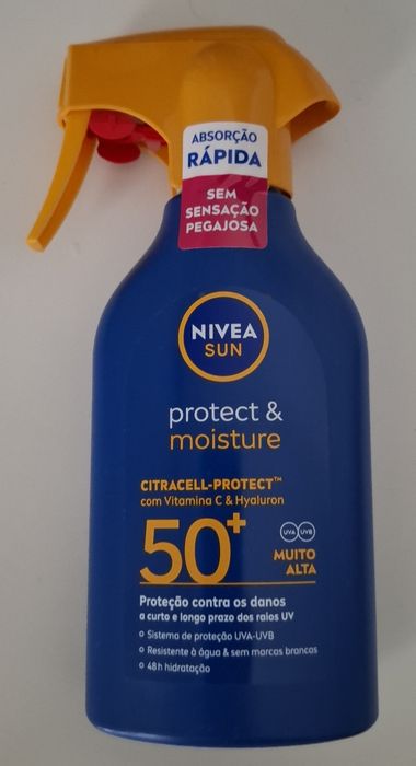 Protetor Solar Nivea Sun Protect & Moisture FP50+ Spray (Novo)