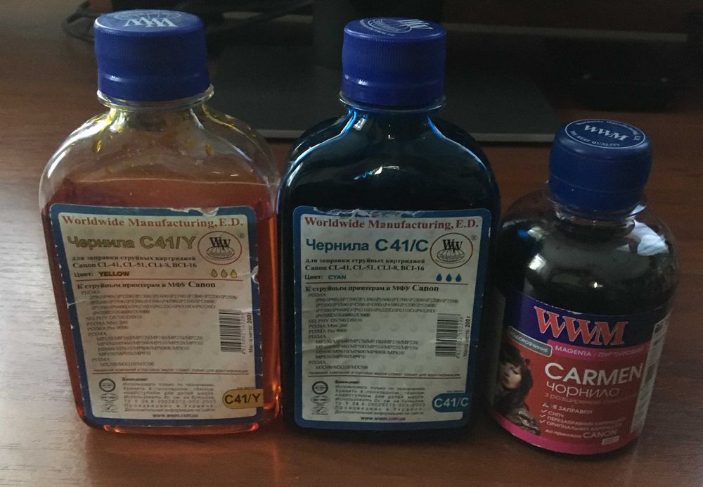 Чернила WWM C41 для картриджей Canon