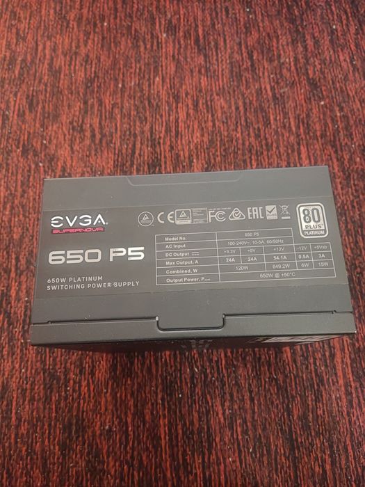 Блок живлення evga supernova p5 650w 80+ platinum