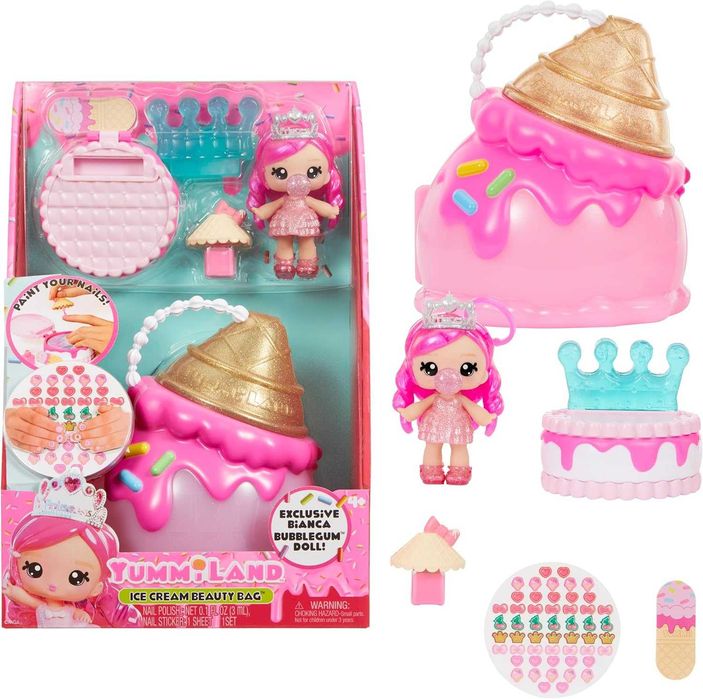 Лялька та блиск для губ Yummiland Beauty Bag Playset Ice Cream Bag