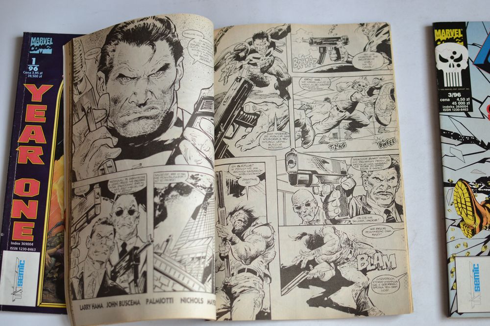 the Punisher rok 1996 kompletny rocznik Tm Semic zestaw