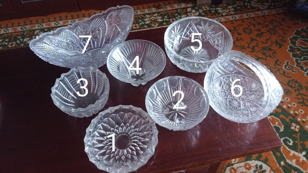 Хрустальная ваза, хрустальный салатник