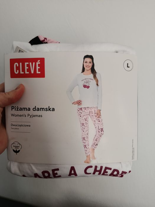 Piżama damska dwuczęściowa L bawełniana