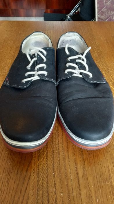 Półbuty męskie skórzane Krisbut Milano 42 czarne