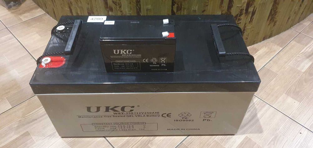 Гелиевые аккумуляторы  9Ач, 100Ач, 250Ач -12В