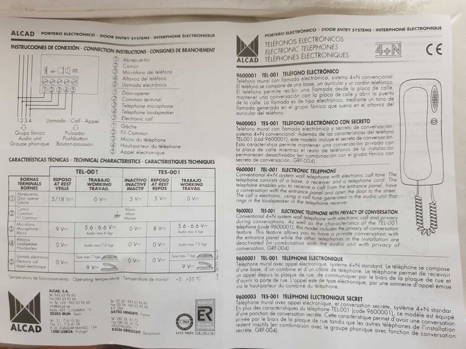 Telefone Intercomunicador de Parede437517668247162883