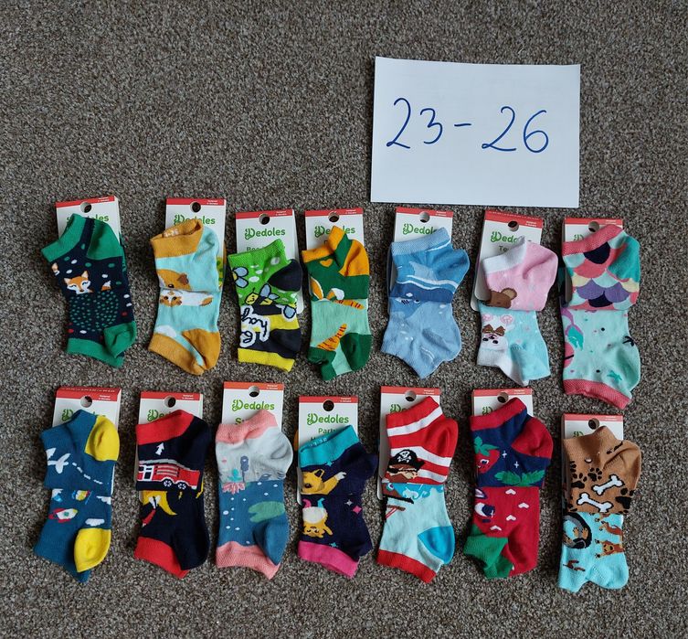 Krótkie dziecięce skarpety chłopięce dziewczęce