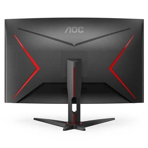 Monitor Curvo Gaming VA 27" C27G2E/BK Full HD 240Hz FreeSync Premium (Preto/Vermelho) - AOC