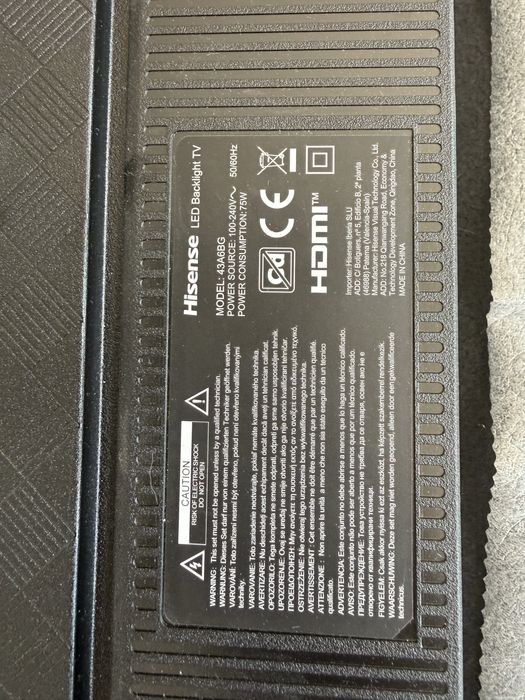 Hisense 43 smartv