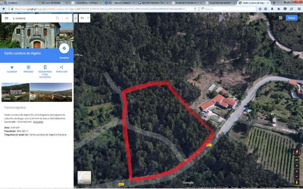 Terreno/Bouça em S. Lucrécia