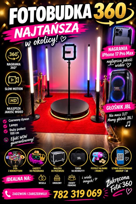 Fotobudka 360 najtansza w okolicy