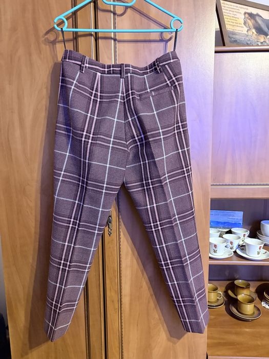Spodnie w kratę z kantem Marks & Spencer UK 12 / 40