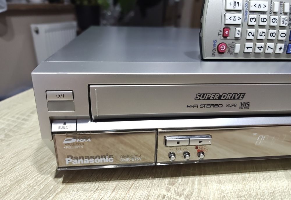 Panasonic DMR-E75V #Nagrywarka DVD VHS #S-VHS #6HD #Super Drive #SQPB