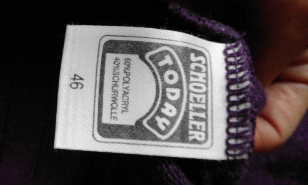 sweter fioletowy ciepły 44 46