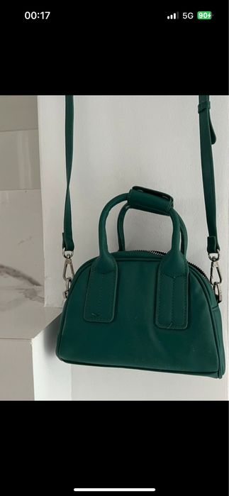 elegancka zielona torebka modna na ramie