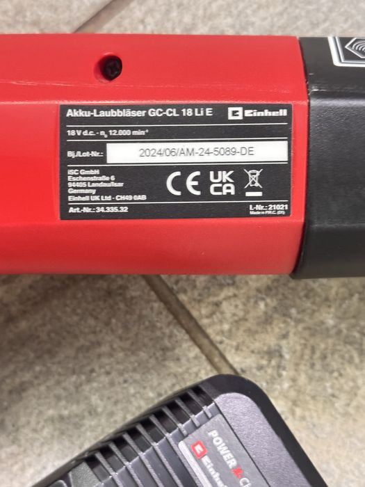 Воздуходувка Einhell GE-CL 18 Li