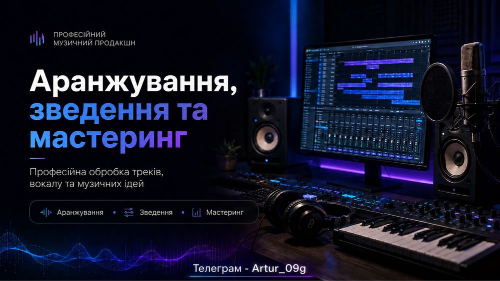 Аранжування, зведення та мастеринг