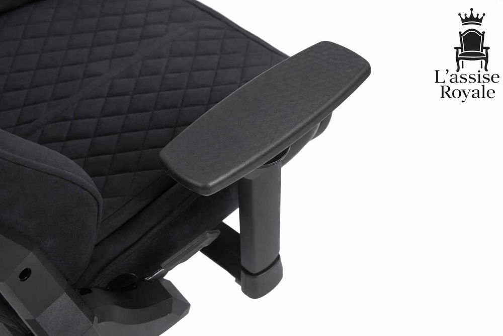 Fotel Gamingowy Welurowy Obrotowy Regulowany Ergonom Krzesło Gracza