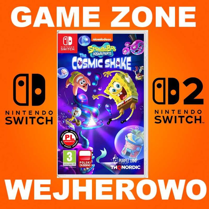 SpongeBob Kanciastoporty Cosmic Shake Nintendo Switch + Lite + Oled + SWITCH 2 = gra do konsoli Nintendo sklep Wejherowo