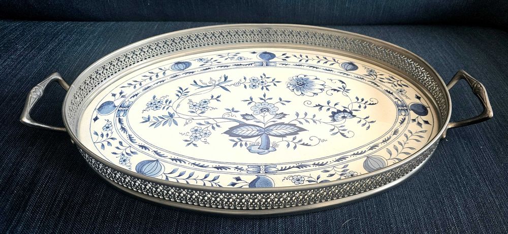 Bandeja em porcelana Delft