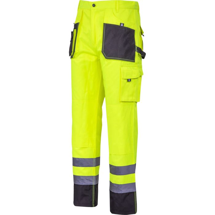 spodnie ostrzegawcze czarno-żółte, "l", ce, lahti