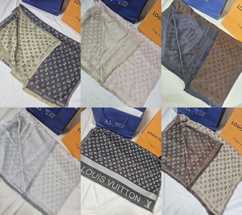 Szalik damski meski grubszy Louis Vuitton LV Paris nowość unisex