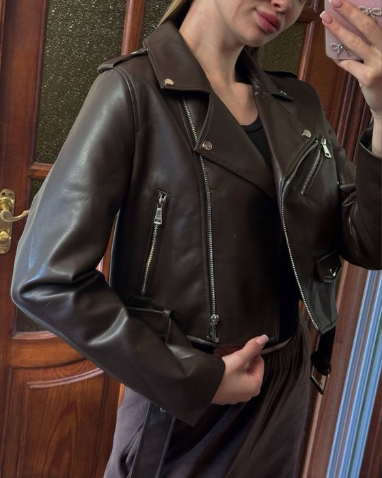 Косуха Stradivarius . Шкіряна куртка